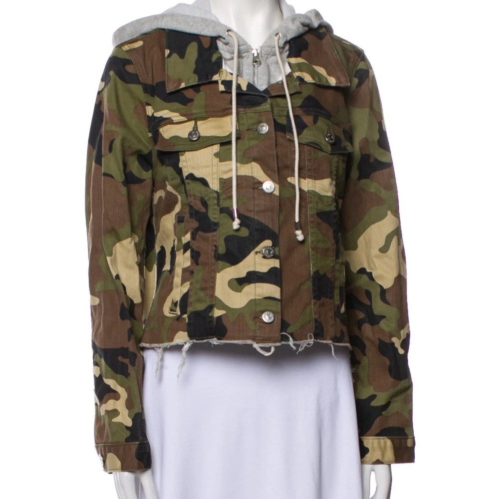 Veronica Beard Camouflage Jacket with Dickey Insert